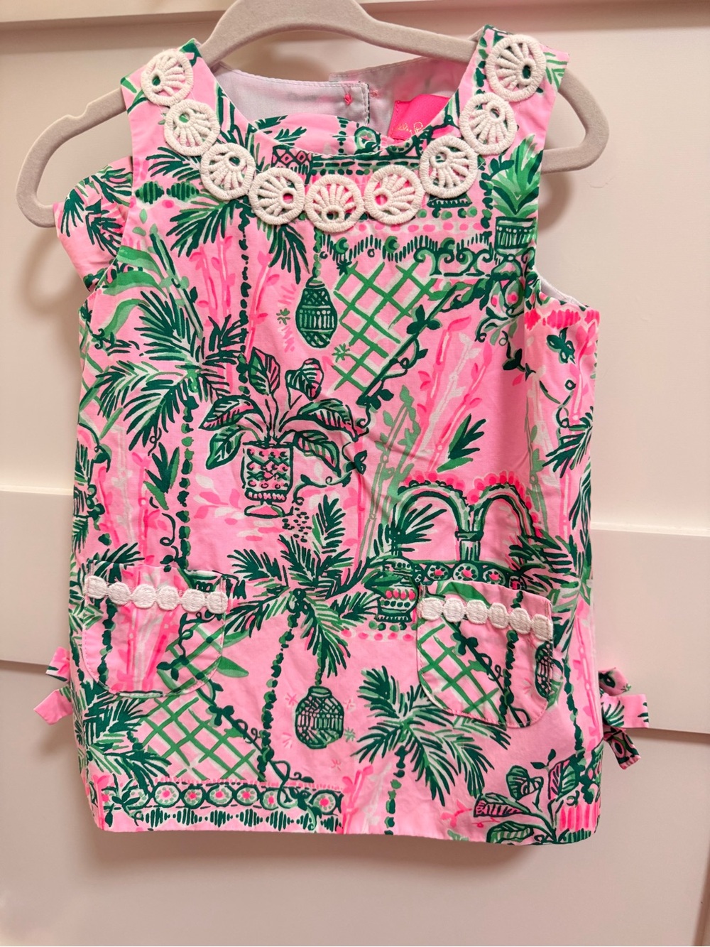 Lilly Pulitzer Pink & Green Floral Girls Dress with Bloomers